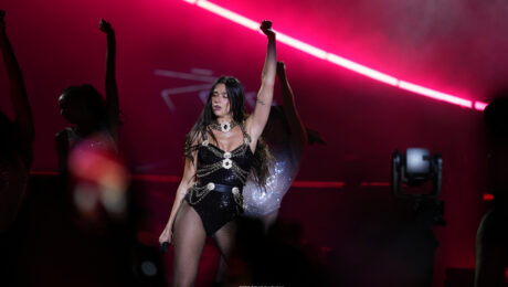 Dua Lipa headlining the first night of the Sunny Hill Festival in Pristina, Kosovo, August 1, 2025. Photo: BIRN/Denis Sllovinja.