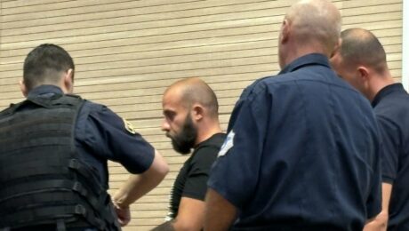 Milos Antovic in court on Monday, August 4, 2025. Photo: BIRN/Adile Agushi.