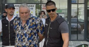 Ramadan Morina after a pre-trial hearing at Prishtina Court on August 13, 2025. Photo: BIRN