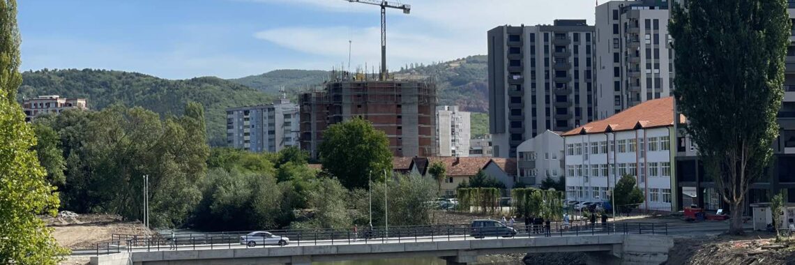 The new bridge for vehicles, connecting South Mitrovica and North Mitrovica. Photo: BIRN