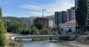 The new bridge for vehicles, connecting South Mitrovica and North Mitrovica. Photo: BIRN