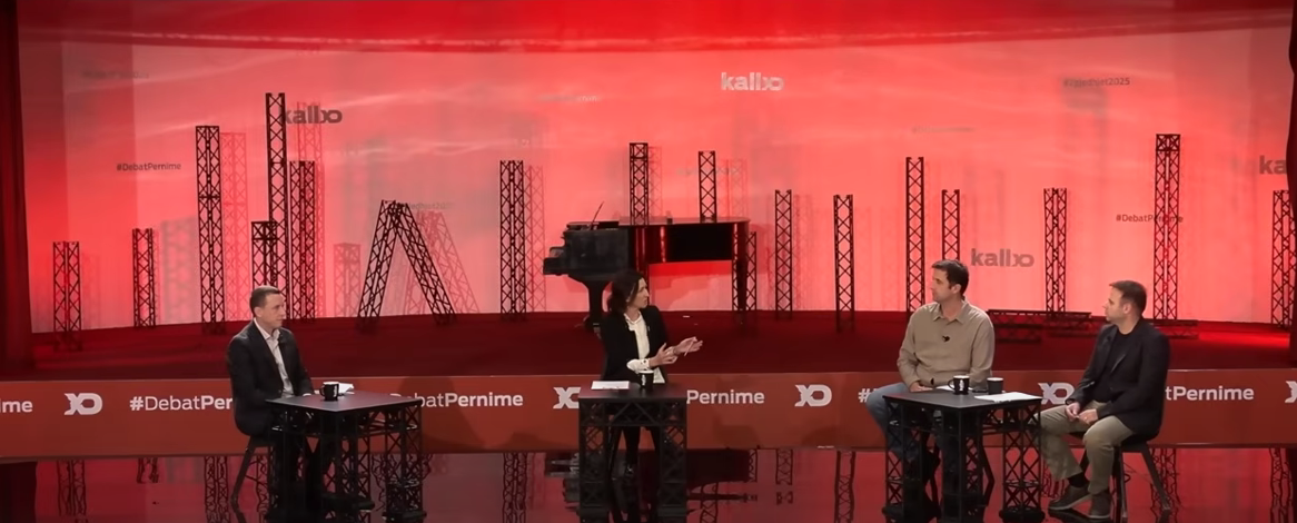 Discussion panel on 'Disinformation 'role in Kosovo Election Campaign' in Debat Përnime TV Programme on October 13, 2025. Photo: BIRN