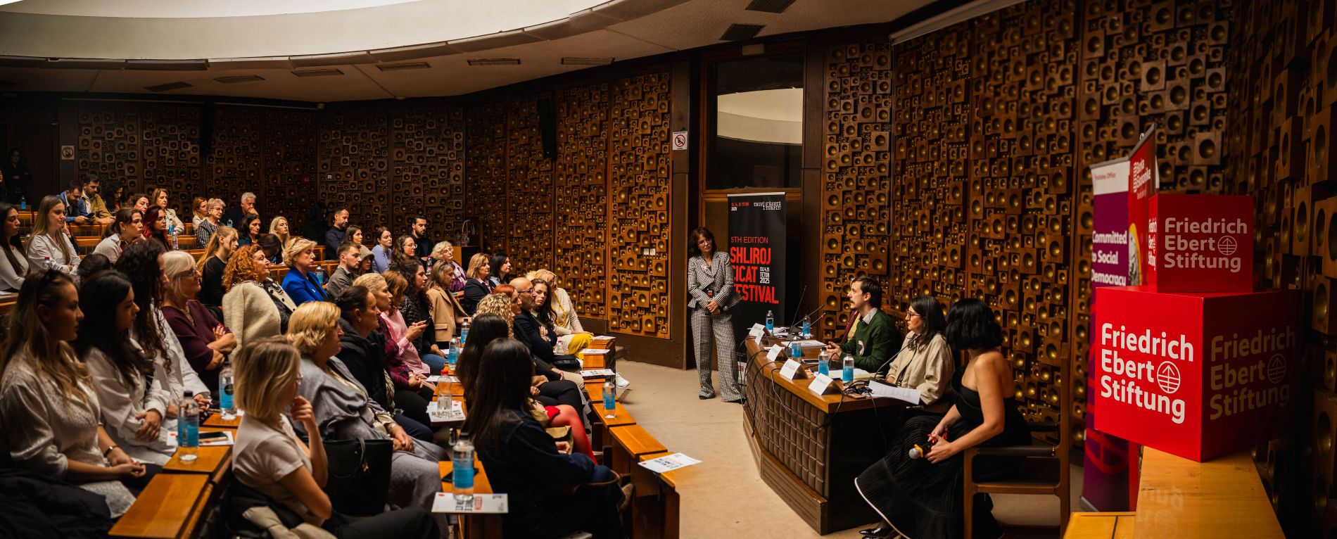 Discussion panel with breast cancer survivors at the “Free the Boobs” festival on October 14, 2025. Photo courtesy: CICAT NGO