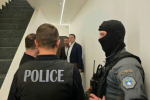 The Kosovo police during an operation where three suspects of financing terrorism were arrested, June 9, 2026. Photo: Kosovo Prosecution