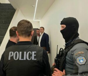 The Kosovo police during an operation where three suspects of financing terrorism were arrested, June 9, 2026. Photo: Kosovo Prosecution