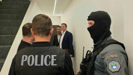 The Kosovo police during an operation where three suspects of financing terrorism were arrested, June 9, 2026. Photo: Kosovo Prosecution