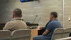 Dusan Dobrac (R) and Milos Radosavlevic (L) at the Pristina Basic Court on August 31, 2026. Photo: BIRN.