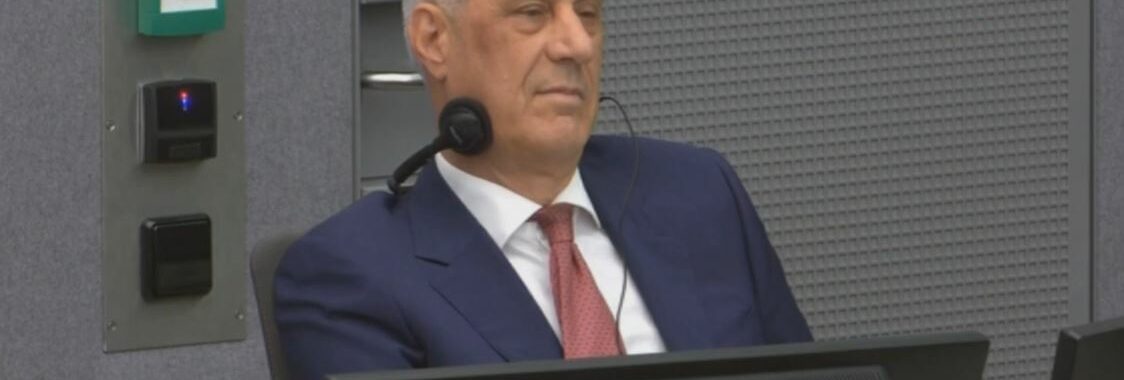 Hashim Thaci in court on Thursday, September 10, 2026. Photo: Screenshot/Kosovo Specialist Chambers.