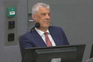 Hashim Thaci in court on Thursday, September 10, 2026. Photo: Screenshot/Kosovo Specialist Chambers.