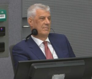 Hashim Thaci in court on Thursday, September 10, 2026. Photo: Screenshot/Kosovo Specialist Chambers.