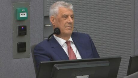 Hashim Thaci in court on Thursday, September 10, 2026. Photo: Screenshot/Kosovo Specialist Chambers.