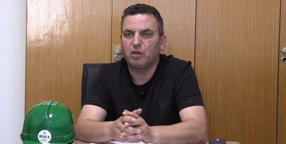 Nexhat Llumnica, deputy chairman of the New Trade Union of KEK. Photo: BIRN